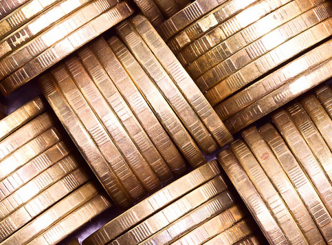 Coins in pattern