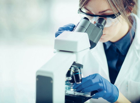 Scientist microscope