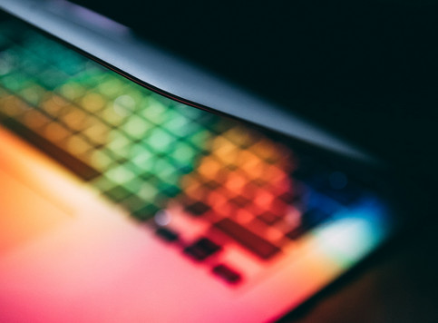 Laptop on desk