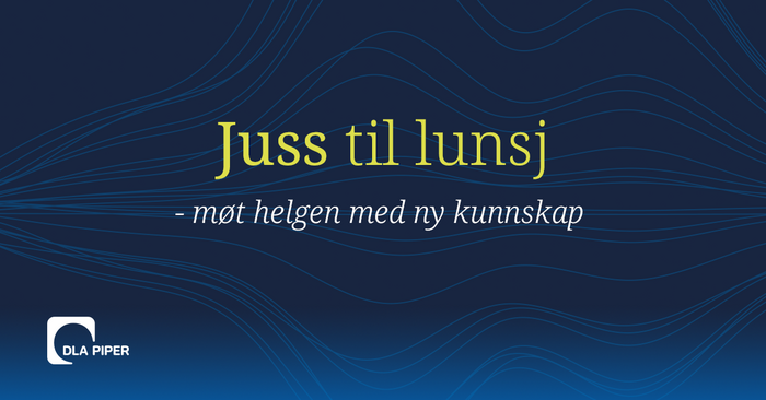 Juss til lunsj - en ukentlig webinarserie