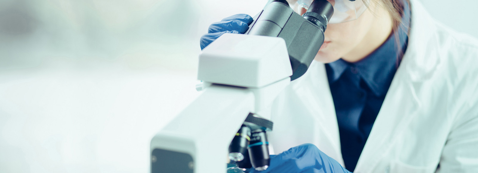 Scientist microscope